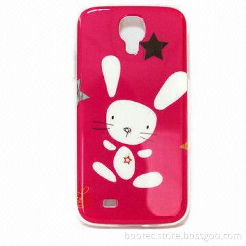 Pretty Cartoon Crystal Mobile Phone Case for Samsung Galaxy S4 9500, TPU Material, Wholesale